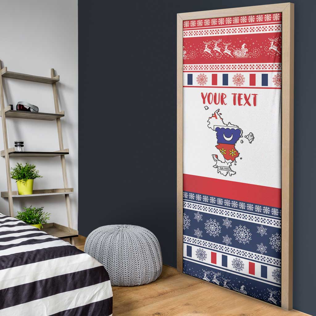Personalized Mayotte Christmas Door Cover Joyeux Noel