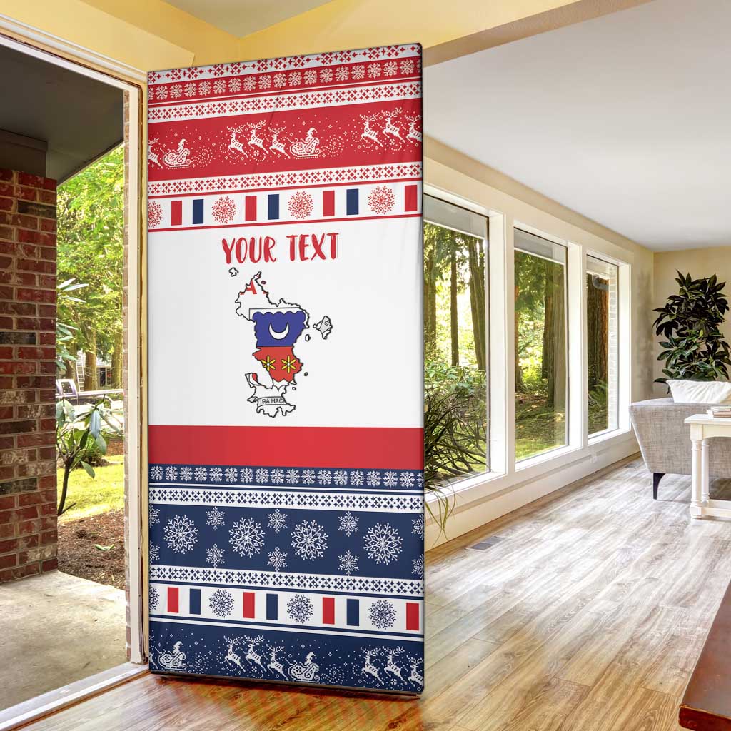 Personalized Mayotte Christmas Door Cover Joyeux Noel