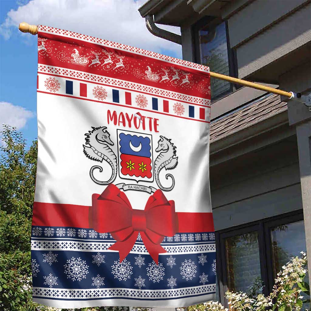 Afro Christmas in Mayotte Garden Flag Joyeux Noel - African Pride