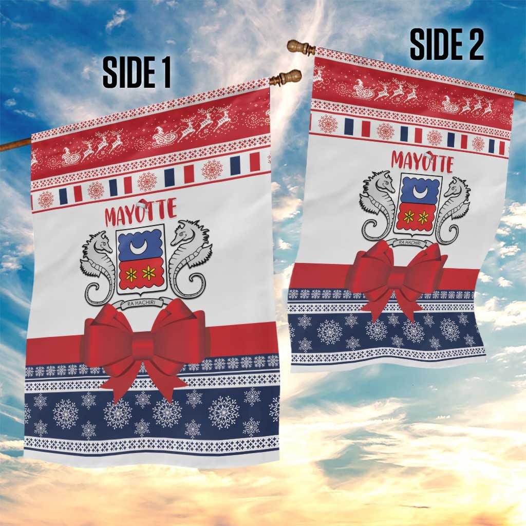 Afro Christmas in Mayotte Garden Flag Joyeux Noel - African Pride