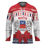 Personalized Mayotte Christmas Hockey Jersey Joyeux Noel