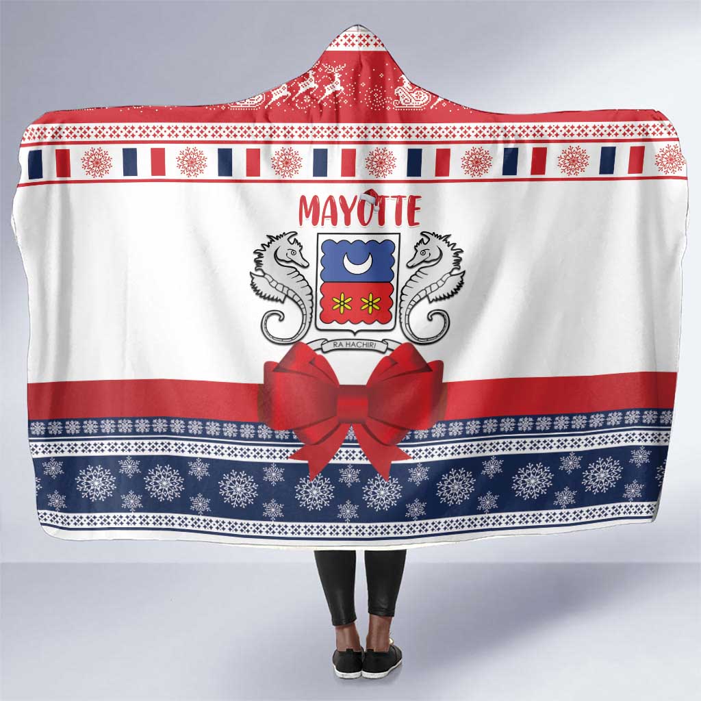 Afro Christmas in Mayotte Hooded Blanket Joyeux Noel - African Pride