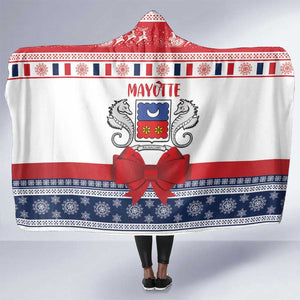Afro Christmas in Mayotte Hooded Blanket Joyeux Noel - African Pride