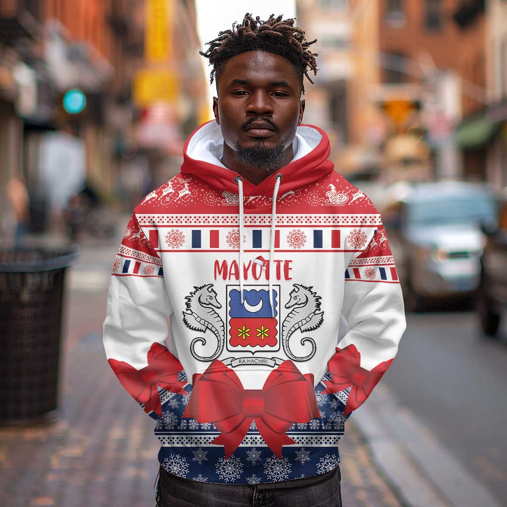 Afro Christmas in Mayotte Personalized Hoodie Joyeux Noel - African Pride