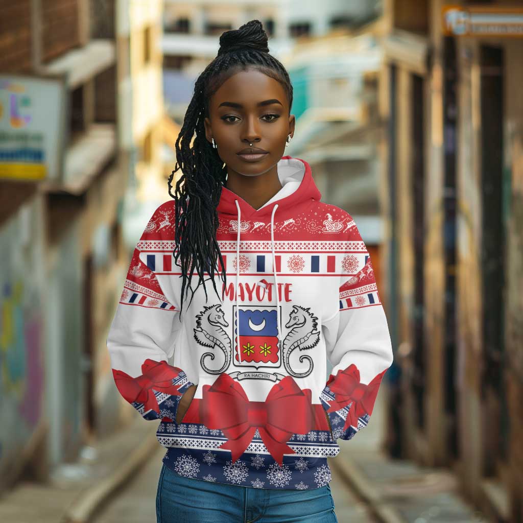 Afro Christmas in Mayotte Personalized Hoodie Joyeux Noel - African Pride