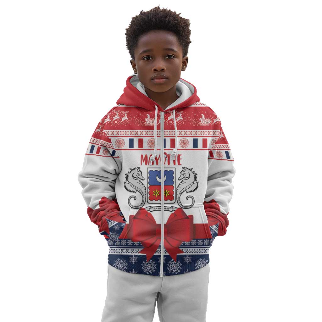 Afro Christmas in Mayotte Personalized Kid Hoodie Joyeux Noel - African Pride