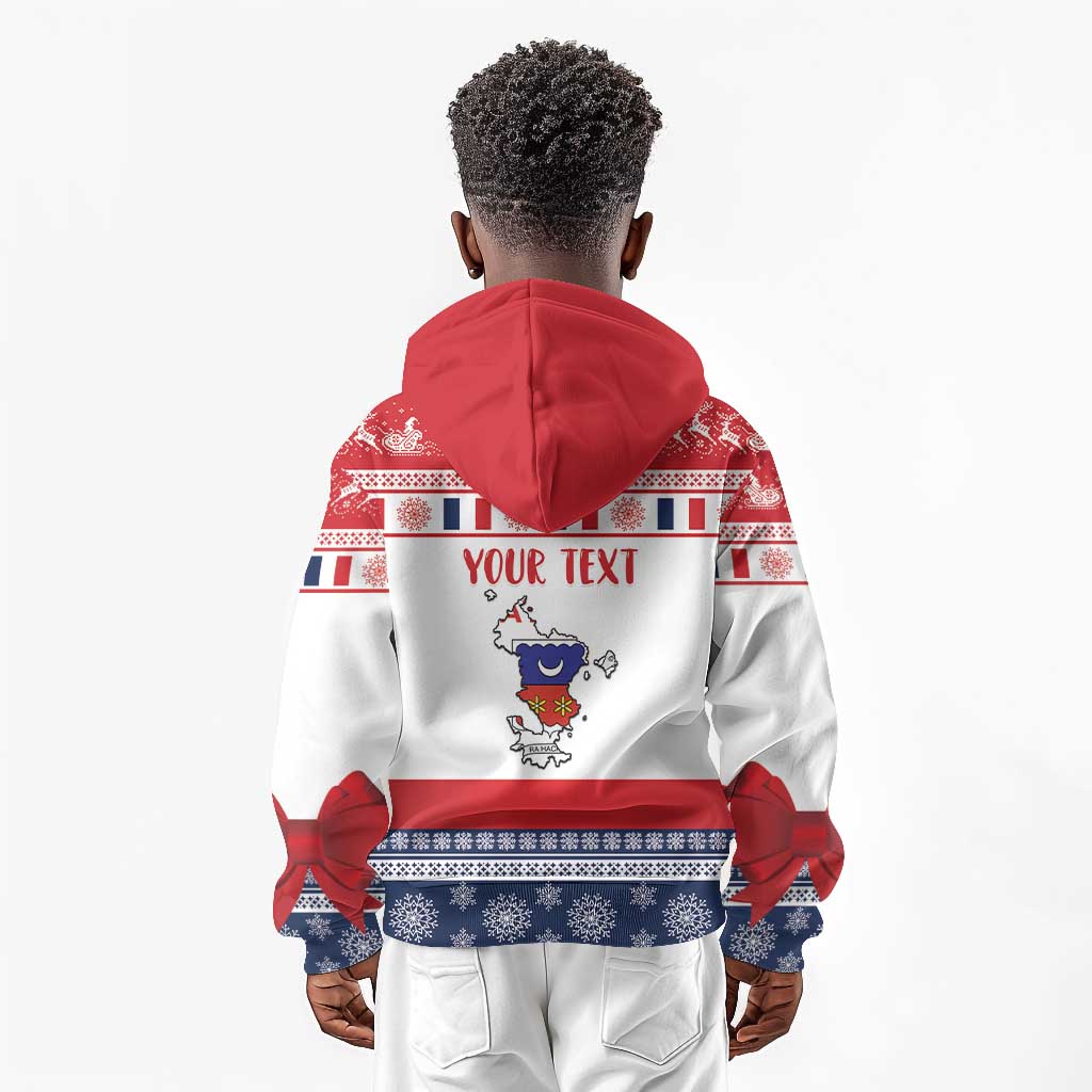 Afro Christmas in Mayotte Personalized Kid Hoodie Joyeux Noel - African Pride