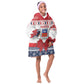 Afro Christmas in Mayotte Personalized Kid Wearable Blanket Hoodie Joyeux Noel - African Pride