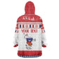Afro Christmas in Mayotte Personalized Kid Wearable Blanket Hoodie Joyeux Noel - African Pride