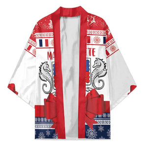 Personalized Mayotte Christmas Kimono Joyeux Noel
