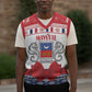 Afro Christmas in Mayotte Personalized Christmas Knitted V-Neck Vest Joyeux Noel - African Pride
