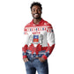 Afro Christmas in Mayotte Personalized Long Sleeve Polo Shirt Joyeux Noel - African Pride