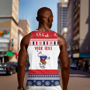 Afro Christmas in Mayotte Personalized Men Tank Top Joyeux Noel - African Pride