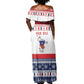 Afro Christmas in Mayotte Personalized Off Shoulder Maxi Dress Joyeux Noel - African Pride