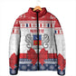 Personalized Mayotte Christmas Padded Jacket Joyeux Noel