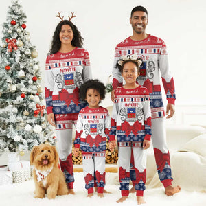 Afro Christmas in Mayotte Personalized Christmas Pajama Set Joyeux Noel - African Pride
