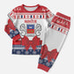 Afro Christmas in Mayotte Personalized Christmas Pajama Set Joyeux Noel - African Pride