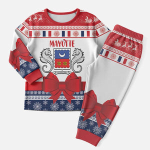 Afro Christmas in Mayotte Personalized Christmas Pajama Set Joyeux Noel - African Pride