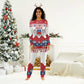 Afro Christmas in Mayotte Personalized Christmas Pajama Set Joyeux Noel - African Pride