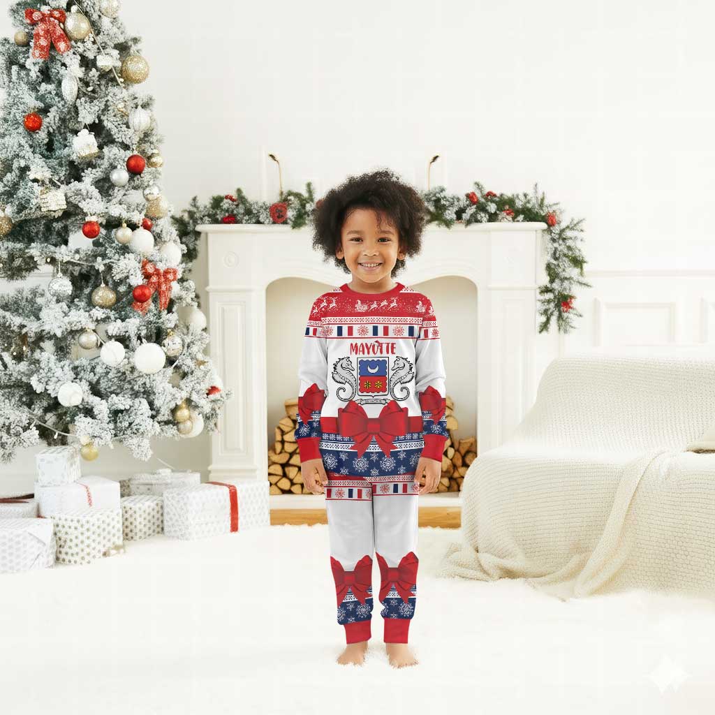 Afro Christmas in Mayotte Personalized Christmas Pajama Set Joyeux Noel - African Pride