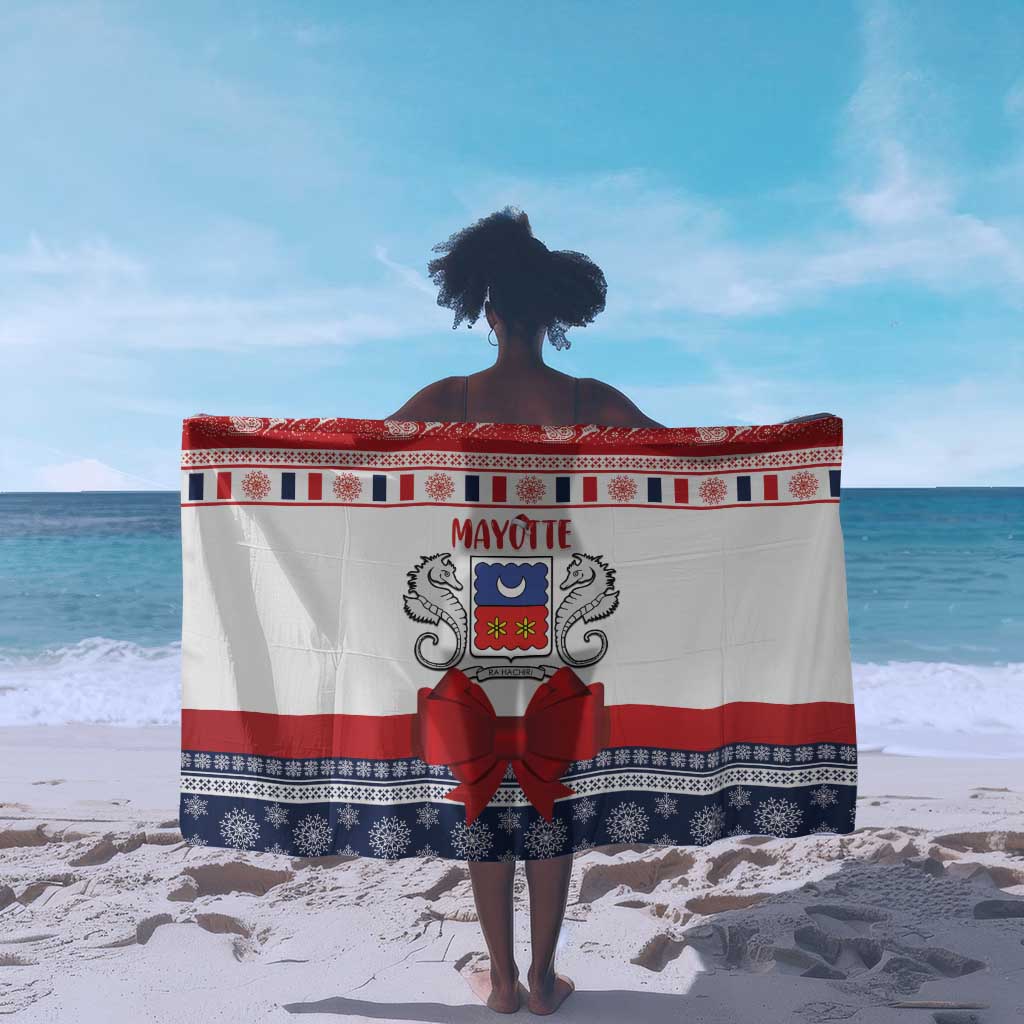 Afro Christmas in Mayotte Sarong Joyeux Noel - African Pride