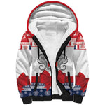 Afro Christmas in Mayotte Personalized Sherpa Hoodie Joyeux Noel - African Pride