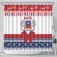 Afro Christmas in Mayotte Shower Curtain Joyeux Noel - African Pride