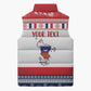 Personalized Mayotte Christmas Sleeveless Puffer Jacket Joyeux Noel