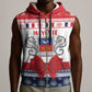 Afro Christmas in Mayotte Personalized Sleeveless Zip Hoodie Joyeux Noel - African Pride