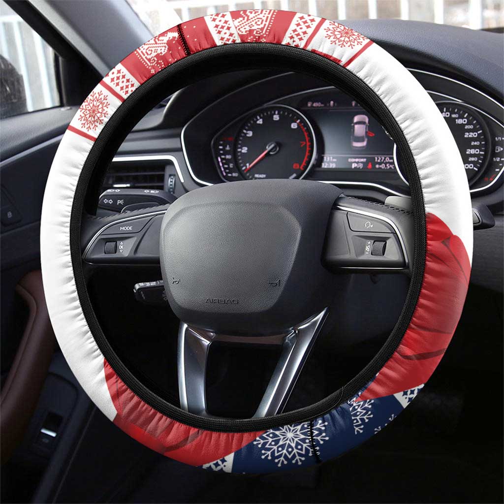 Afro Christmas in Mayotte Steering Wheel Cover Joyeux Noel - African Pride