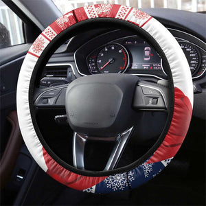 Afro Christmas in Mayotte Steering Wheel Cover Joyeux Noel - African Pride