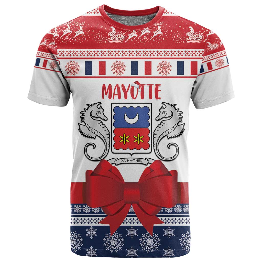 Afro Christmas in Mayotte Personalized T shirt Joyeux Noel - African Pride