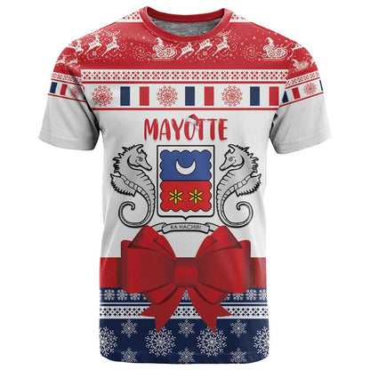 Afro Christmas in Mayotte Personalized T shirt Joyeux Noel - African Pride