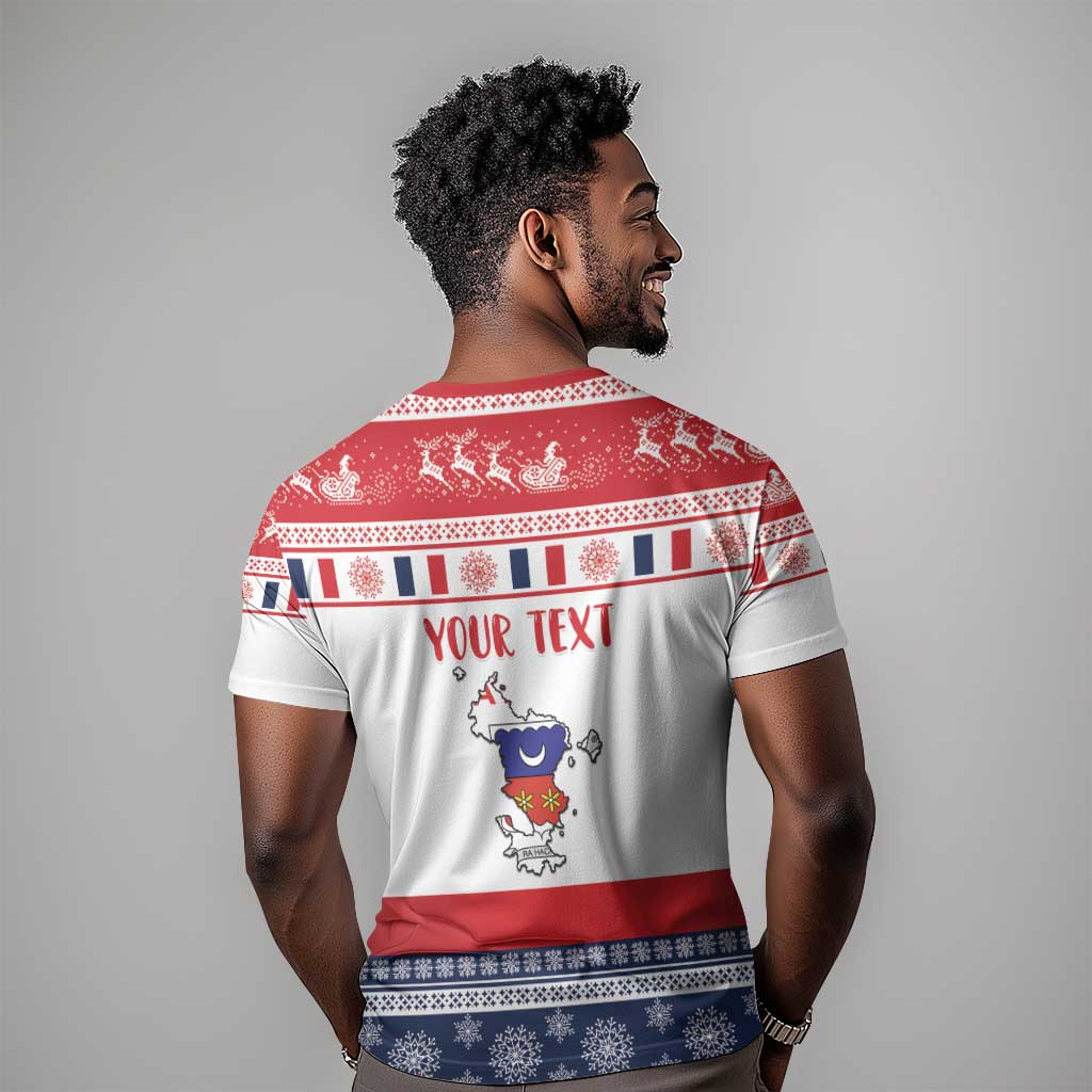 Afro Christmas in Mayotte Personalized T shirt Joyeux Noel - African Pride