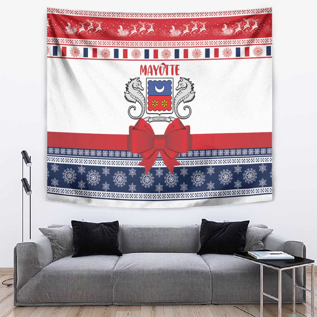 Afro Christmas in Mayotte Tapestry Joyeux Noel - African Pride
