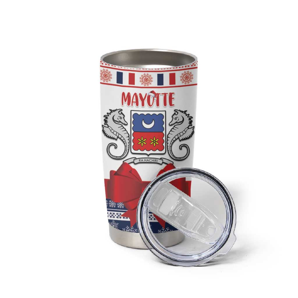 Afro Christmas in Mayotte Personalized Tumbler Cup Joyeux Noel - African Pride