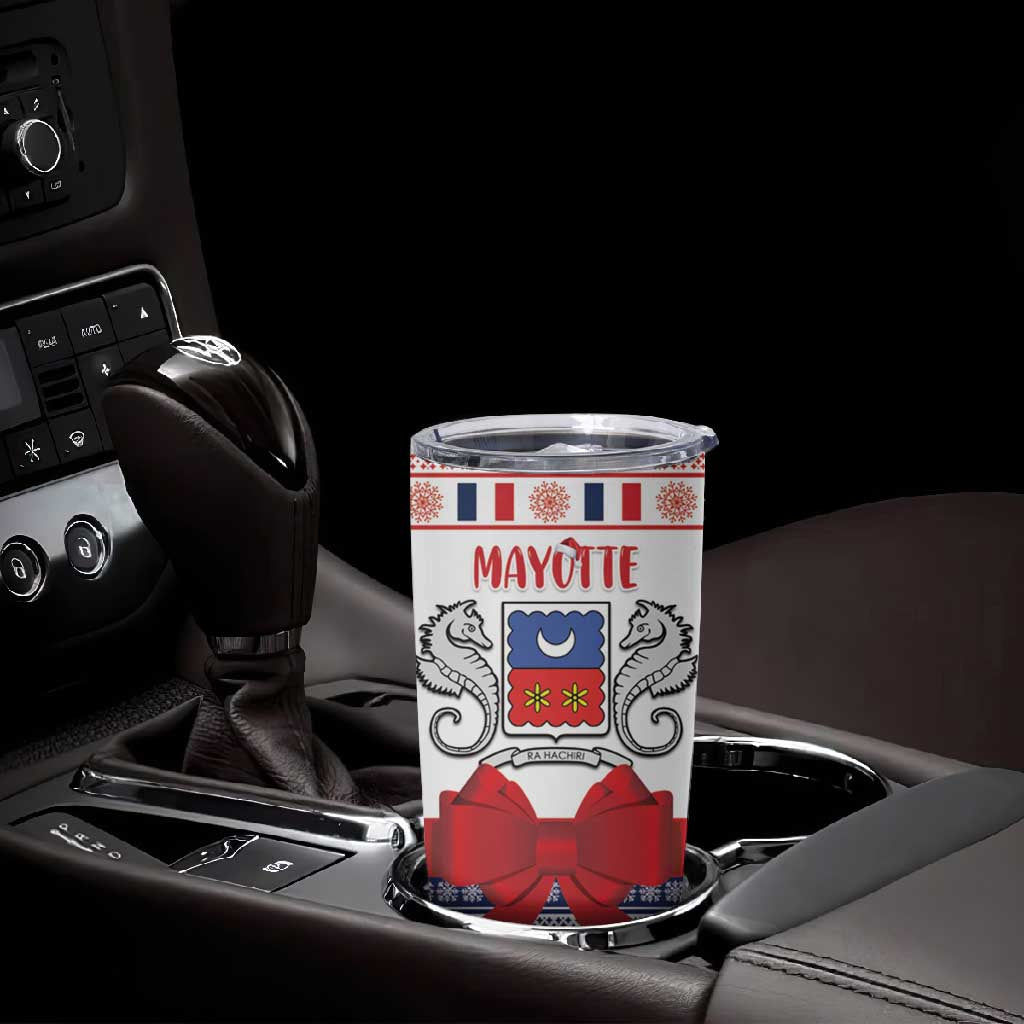 Afro Christmas in Mayotte Personalized Tumbler Cup Joyeux Noel - African Pride