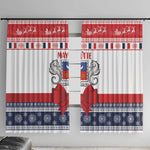 Afro Christmas in Mayotte Window Curtain Joyeux Noel - African Pride