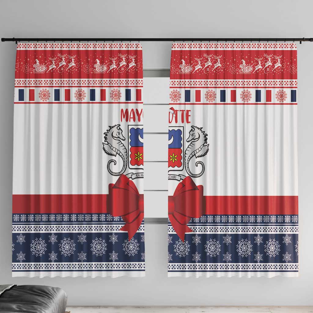 Afro Christmas in Mayotte Window Curtain Joyeux Noel - African Pride