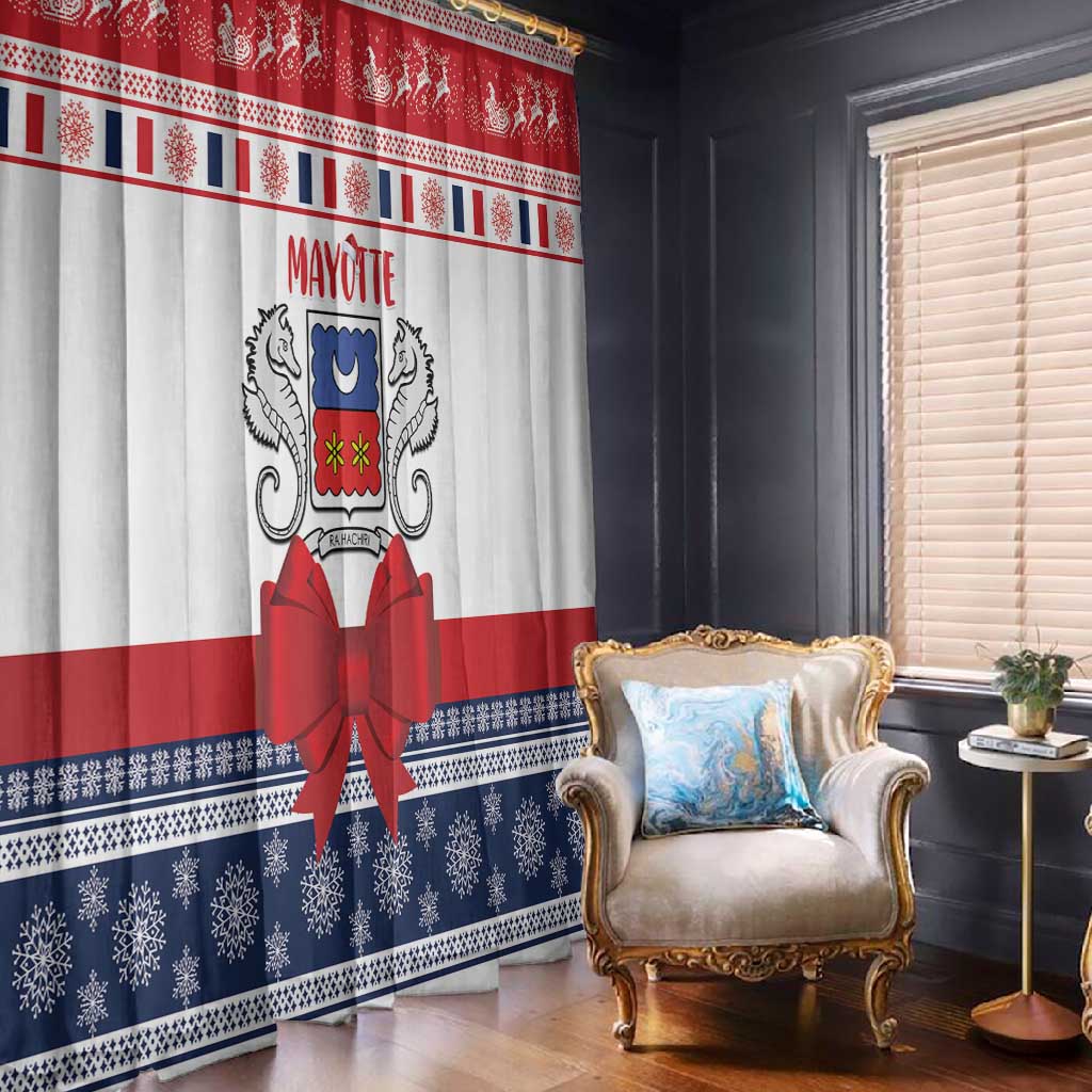 Afro Christmas in Mayotte Window Curtain Joyeux Noel - African Pride