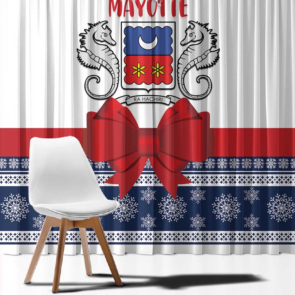 Afro Christmas in Mayotte Window Curtain Joyeux Noel - African Pride