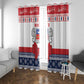 Afro Christmas in Mayotte Window Curtain Joyeux Noel - African Pride