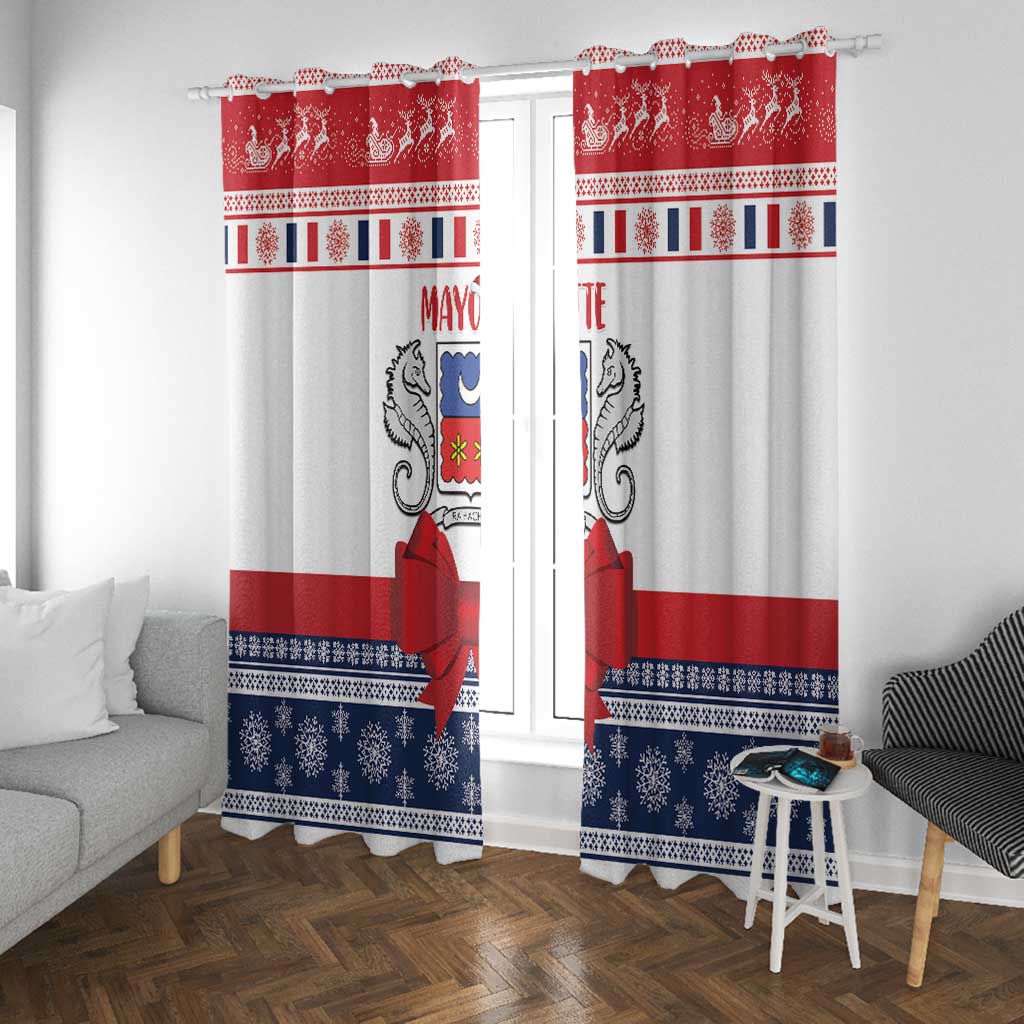 Afro Christmas in Mayotte Window Curtain Joyeux Noel - African Pride