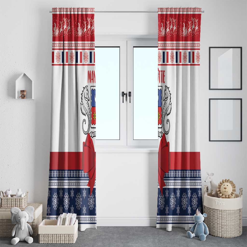Afro Christmas in Mayotte Window Curtain Joyeux Noel - African Pride