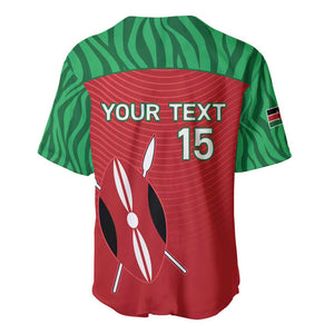 Custom Afro Athletics Kenya Baseball Jersey Kenyan Runner - Maasai Shield