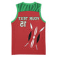 Custom Afro Athletics Kenya Basketball Jersey Kenyan Runner - Maasai Shield - African Pride
