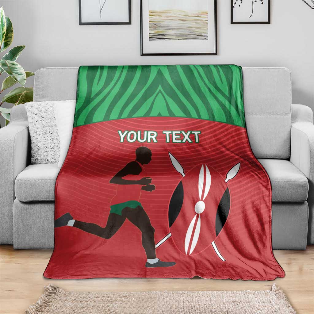Custom Afro Athletics Kenya Blanket Kenyan Runner - Maasai Shield