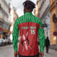 Custom Afro Athletics Kenya Long Sleeve Button Shirt Kenyan Runner - Maasai Shield