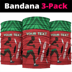 Custom Afro Athletics Kenya Neck Gaiter Kenyan Runner - Maasai Shield LT15