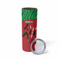 Custom Afro Athletics Kenya Skinny Tumbler Kenyan Runner - Maasai Shield